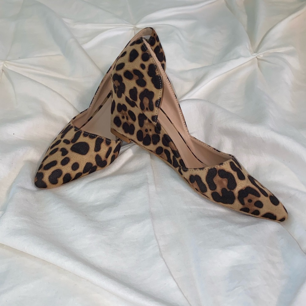 Leopard d’Orsay Wedges